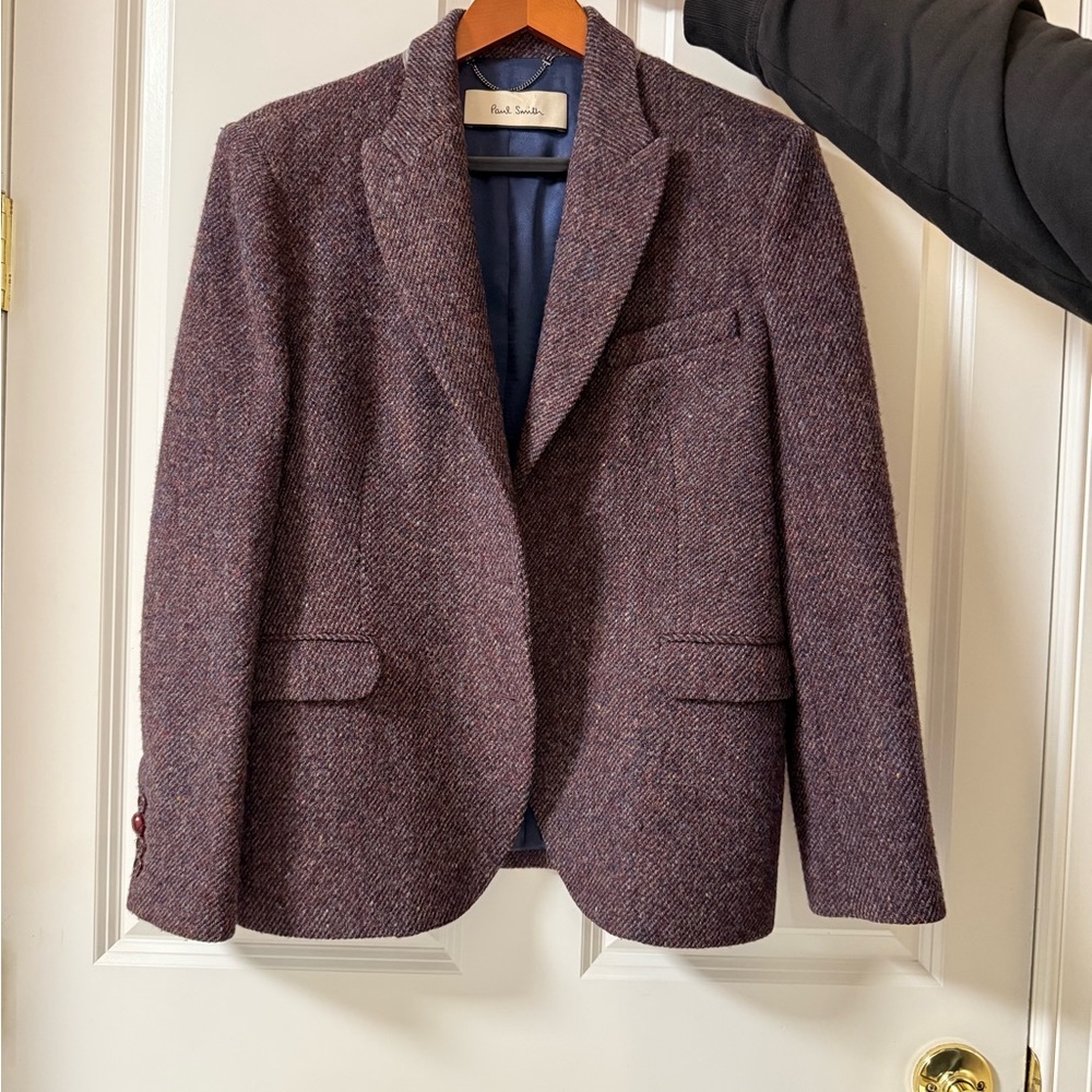 Paul Smith Multicolor Tweed Blazer. Size 10